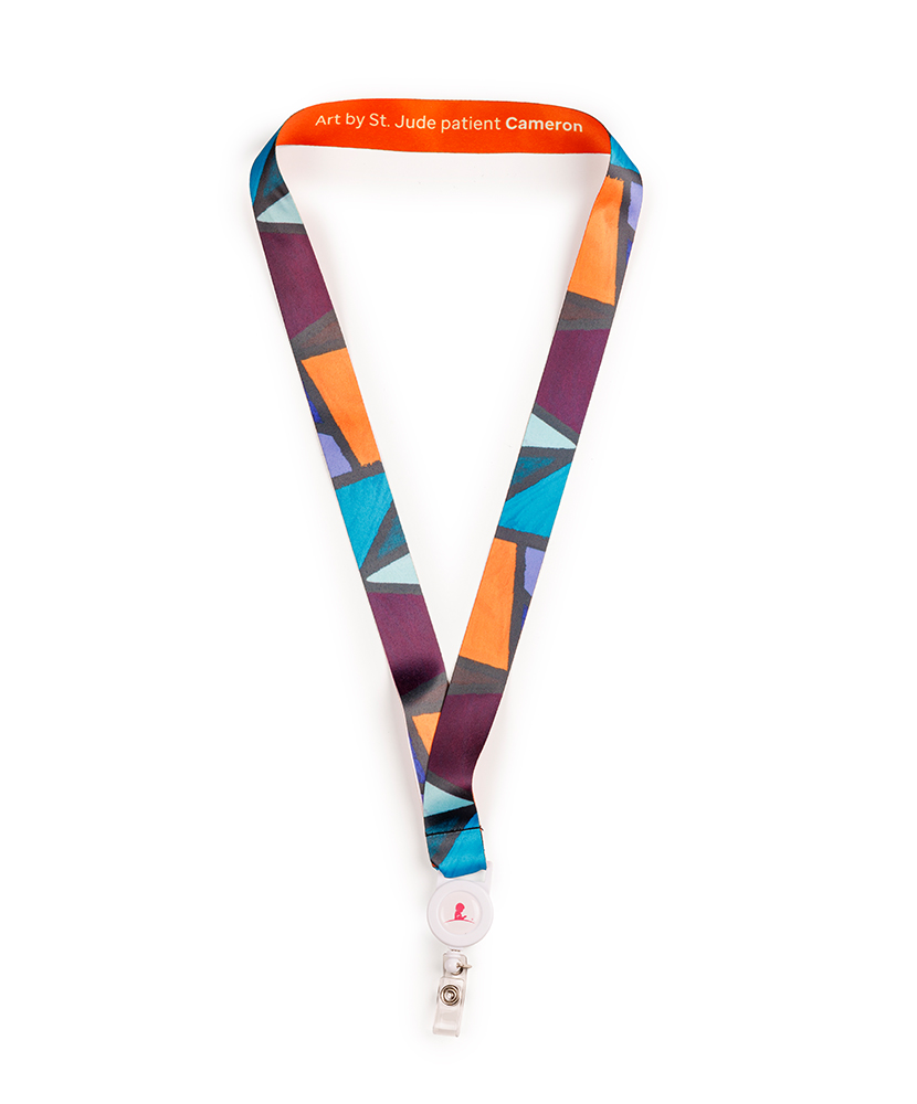 Primary image Patient Art Abstract Mosaic Lanyard - Cameron